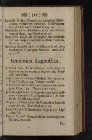 Semiotica diagnostica.