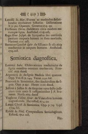 Semiotica diagnostica.