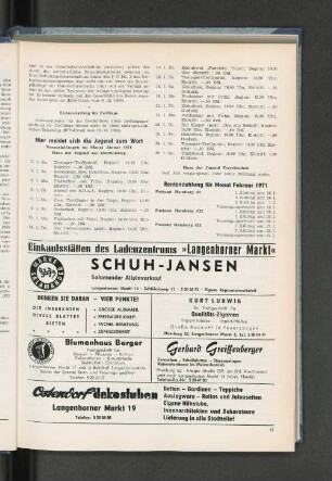 Rentenzahlung für Monat Februar 1971