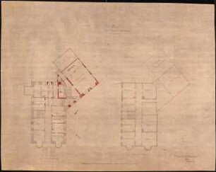 Rathaus, Wernigerode Umbau: Grundrisse Erdgeschoss, 1. Obergeschoss 1:100
