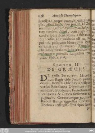 Sectio II. De Graecis.