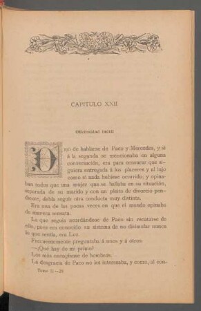 Capítulo XXII - Oficiosidad inútil