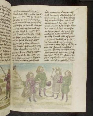 David bringt das Haupt Goliaths zu Saul.