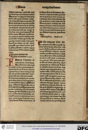 Epistola ad Galatas v et vi. Fratres, si spiritu... Evangelium Mathei vi. In illo tempore dixit Ihesus... Nemo potest duobus...