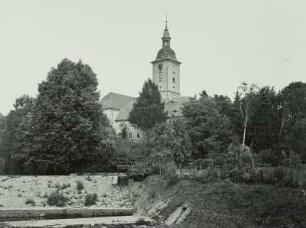 Bernstadt auf dem Eigen. Pfarrkirche St. Marien, Ansicht von Südwesten