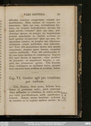 Cap. VI. Gratias agit pro vocatione per verbum.