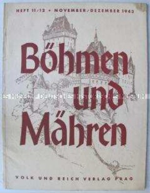 Monatsheft "Böhmen und Mähren" für das besetzte Tschechien