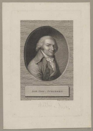 Bildnis des Ioh. Dav. Schubert