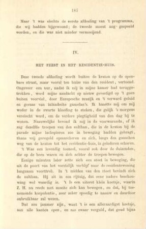 IV. Het feest in het residentie-huis