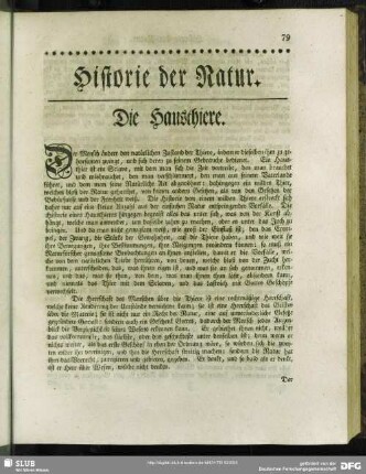 Die Hausthiere
