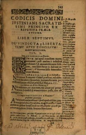 Codicis Dn. Iustiniani Sacratiss. Principis PP. Aug. Repetitae Praelectionis Libri XII. [2]