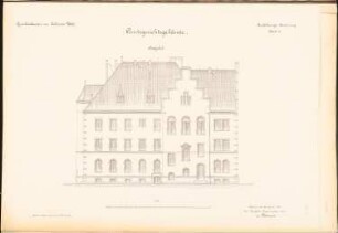 Amtsgericht und Gefängnis, Lublinitz: Südliche Ansicht 1:100