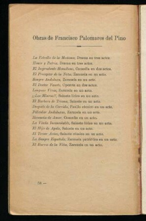 Obras de Francisco Palomares del Pino