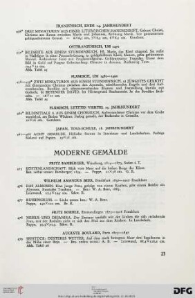 Moderne Gemälde (Nr. 475-561)