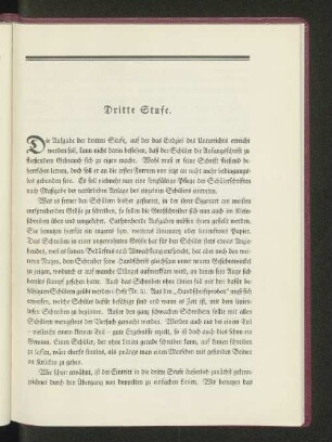 Dritte Stufe.
