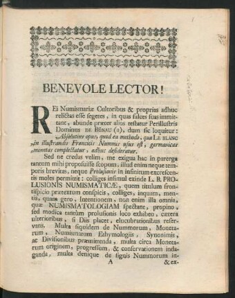 Benevole Lector
