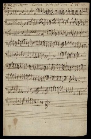 Basso per l´organo 5 et 6