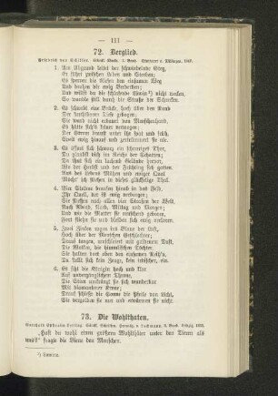 73. Die Wohlthaten.