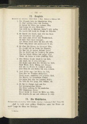 73. Die Wohlthaten.