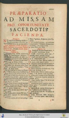 Praeparatio Ad Missam Pro Opportunitate Sacerdotis Facienda.