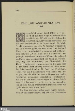 Eine "Wieland"-Rezitation. (1903)