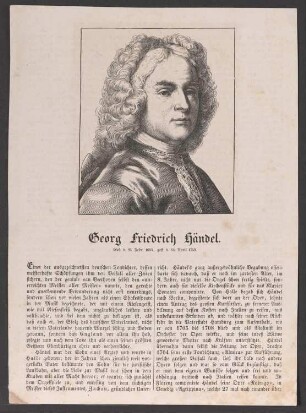 Porträt Georg Friedrich Händel mit Biographie