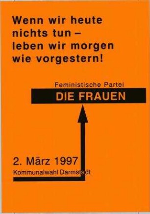 Wenn wir heute nichts tun - leben wir morgen wie vorgestern