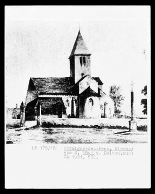 Germigny-des-Prés: Süd-Ansicht Eglise de la Très-Sainte-Trinité