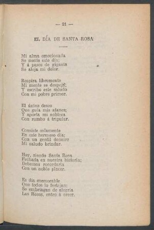 El Día de Santa Rosa