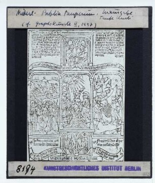 Biblia pauperum (sog. Armenbibel) (Tradition bebilderter Bibeln)