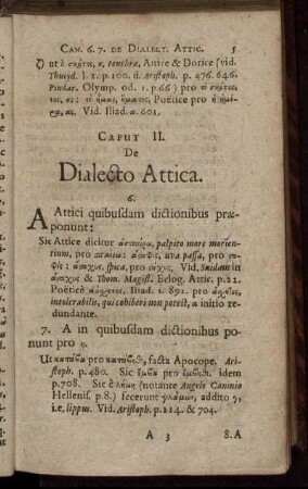 Caput II. De Dialecto Attica.