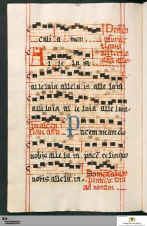 Antiphonen zu den kleinen Horen der Hochfeste