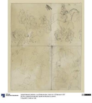 Artillerie- und Reiterstudien