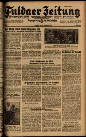 Ausgabe vom Dienstag, den 02. September 1941.