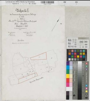 Seppenrade (Lüdinghausen), Zusammenlegung Ondrup, Urkarte I Dülmen, Ksp. Flur 19,1