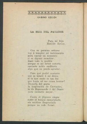 La hija del payador