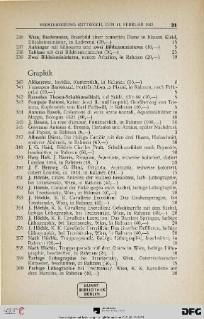 Graphik (Nr. 340-395)
