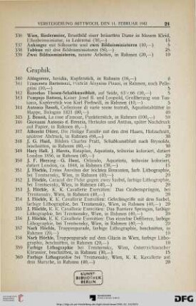 Graphik (Nr. 340-395)