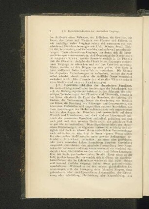 § 2. Eigenthümlichkeiten der chemischen Vorgänge.