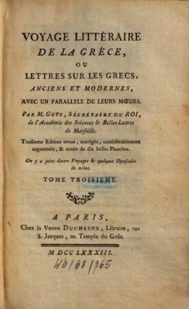 Voyage litteraire de la Grece, 3