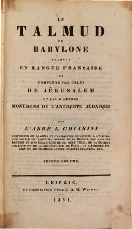 Le Talmud de Babylone, 2