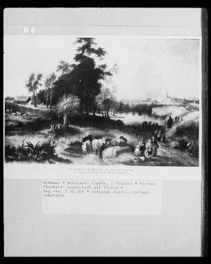 Landschaft mit Tieren