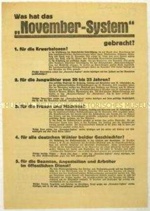 Aufruf der SPD zur preußischen Landtagswahl 1932