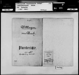 Pfarrei Wittlingen: Pfarrberichte und Pfarrbeschreibungen