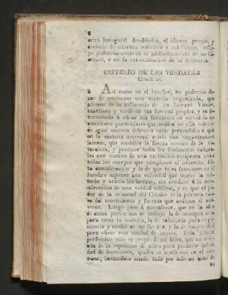 Criterio de las verdades