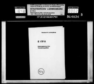 Beilagen (Nr. 1-218) zur Kanzleikassenrechnung 1919