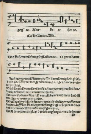 Czu der Laudes. Antiphona.