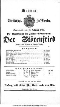 Der Störenfried