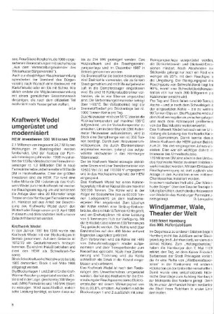 Kraftwerk Wedel umgerüstet und modernisiert