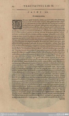 Caput XII. De elemento terrae.